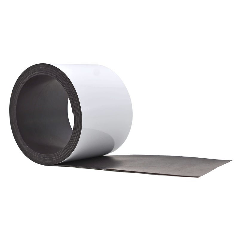 WOD Tape WOD MAG03-WOE Dry Erase Magnetic Whiteboard Strip Tape - 3 inch x 10 feet - Write On/Wipe Off for Labeling in Classrooms, Refrigerators, and Crafts - Glossy White Board - Image 1